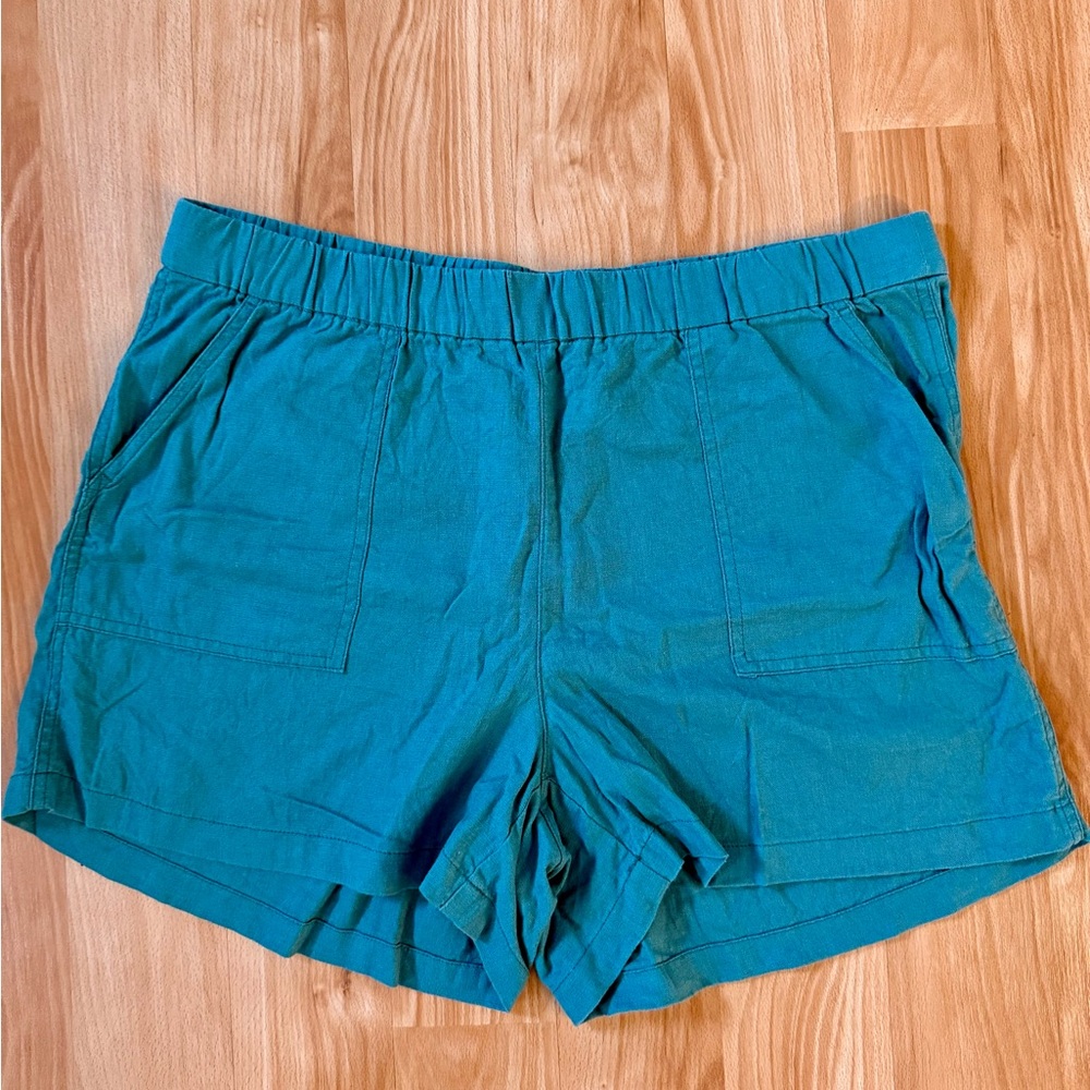 Teal J Crew Women's Shorts L